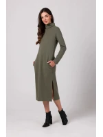 Dámské šaty B274 Khaki - BeWear Dámské šaty B274 Khaki - BeWear