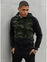 Pánská zelená mikina FashionStreet BX5485