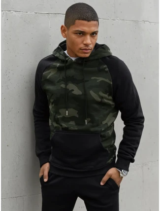 Pánská zelená mikina FashionStreet BX5485