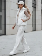 Dámská prošívaná vesta LIKEHUGS bílá FashionStreet TY4975 Dámská prošívaná vesta LIKEHUGS bílá FashionStreet TY4975