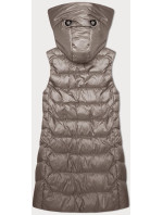 Dámská vesta v barvě cappuccino s odepínací kapucí S'West (B8232-12)