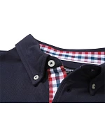 Daiber JN 964 Pánské piqué polo button-down 02.0964 navy/red-navy-white Daiber JN 964 Pánské piqué polo button-down 02.0964 navy/red-navy-white
