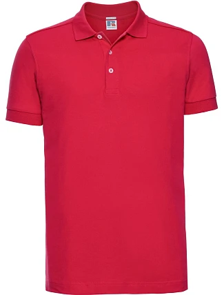 Russell Athletic 566M Pánské elastické piqué polo 10.566M classic red Russell Athletic 566M Pánské elastické piqué polo 10.566M classic red
