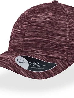 Atlantis Headwear Mash-up 6 panelová melírovaná kšiltovka 33.4000 burgundy melange