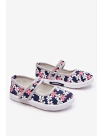 Dětské balerínky v květech námořnických modro-Šedá Noah