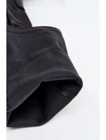 Dámské nadkolenní kozačky Tahlina na sloupku z eko‑kůže – černé