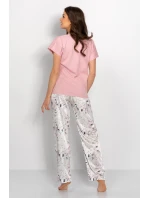 Dámské pyžamo Garden Spa růžové - Momenti Per Me Dámské pyžamo Garden Spa růžové - Momenti Per Me