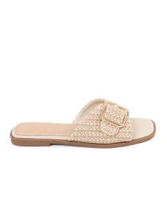 Jedinečné nazouváky dámské hnědé na plochém podpatku