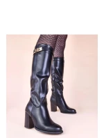 Kozačky na podpatku  model 221036 Solea