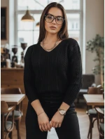 Dámský svetr WELLMA černý FashionStreet MY1769