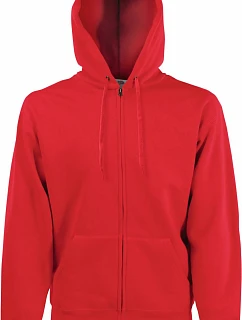 Fruit of the Loom Premium Hooded Sweat Jacket Mikina s kapucí 16.2034 red