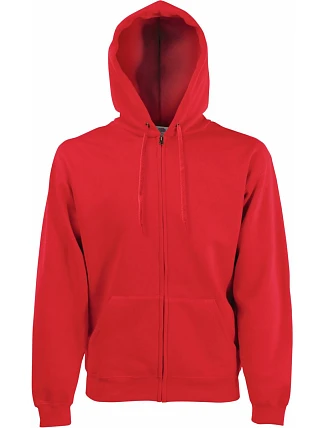 Fruit of the Loom Premium Hooded Sweat Jacket Mikina s kapucí 16.2034 red Fruit of the Loom Premium Hooded Sweat Jacket Mikina s kapucí 16.2034 red