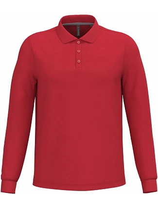 Kariban K 243 Pánské piqué polo s dlouhým rukávem 20.K243 red Kariban K 243 Pánské piqué polo s dlouhým rukávem 20.K243 red