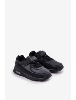 Dětské tenisky na suchý zip černé Krissandra