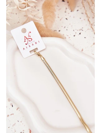 Náramek Žmijka ze chirurgické oceli zlatý