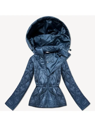 Světle modrá lehká dámská bunda s kapucí Minority (B25-510-30) Světle modrá lehká dámská bunda s kapucí Minority (B25-510-30)