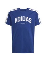 Dětské tričko adidas Codes Collegiate Graphic námořnická modrá JL6138