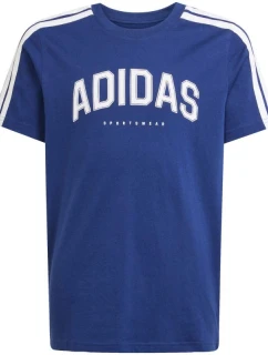Dětské tričko adidas Codes Collegiate Graphic námořnická modrá JL6138