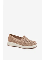 Dámské krajkové mokasíny Sergio Leone MK097H zlaté