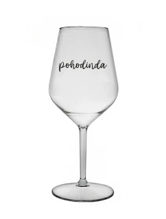 POHODINDA - čirá nerozbitná sklenice na víno 470 ml