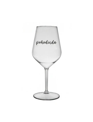 POHODINDA - čirá nerozbitná sklenice na víno 470 ml