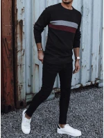 Pánský černý svetr FashionStreet WX2209