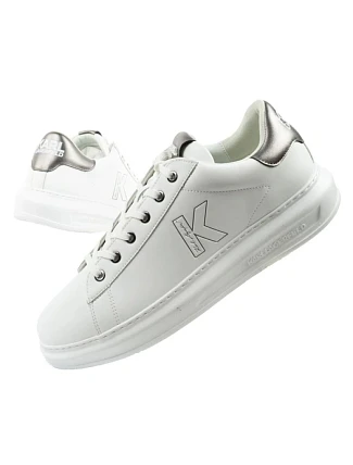 Karl Lagerfeld pánské tenisky Kapri z přírodní kůže bílé
