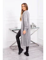 Svetr dlouhý kardigan tmavě šedý Svetr dlouhý kardigan tmavě šedý