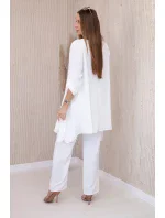 Sada halenky + kalhot s přívěskem ecru Sada halenky + kalhot s přívěskem ecru