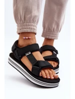 Dámské sandály na platformě Lee Cooper LCW-24-05-2753L Černé