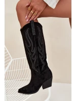 Dámské Kovalové Boty S Dekorací Na Podpatku Černé Jovina Dámské Kovalové Boty S Dekorací Na Podpatku Černé Jovina