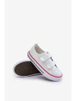 Dětské Tenisky Na Suchý Zipper Big Star OO374009 Bílé