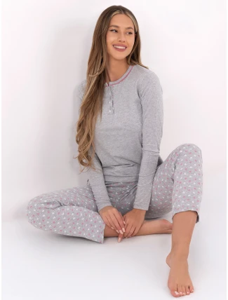 Pyžamo DU PI FP 002.87 šedé