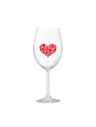SRDCE - čirá sklenice na víno 350 ml SRDCE - čirá sklenice na víno 350 ml