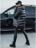 Dámská přechodná prošívaná bunda s kapucí FASHION CHIC černá FashionStreet TY4583