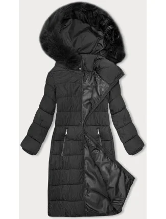 Dámská zimní bunda v grafitové barvě s kapucí J Style (16M9126-105) Dámská zimní bunda v grafitové barvě s kapucí J Style (16M9126-105)