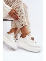 Dámské kožené tenisky CheBello 4411 bílé