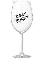 BUBUBUBLINKY - priehľadný pohár na víno 350 ml BUBUBUBLINKY - priehľadný pohár na víno 350 ml