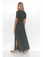 Dámské šaty M792 Khaki - Makadamia Dámské šaty M792 Khaki - Makadamia