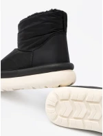 Originální dámské  sněhule černé platforma