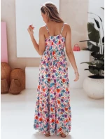 FLOWMISS bílé květinové maxi šaty FashionStreet EY2628