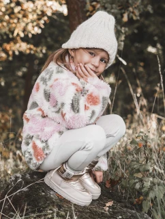 Dětské sněhule Big Star KK374221 Béžová a zlatá