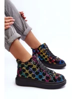 Sportovní Boty Na Platformě Džety GOE MM2N4009 Černé