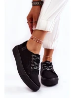 Dámské tenisky Memory Foam System Big Star KK276001 Černe