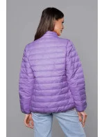 Světle fialová lehká dámská prošívaná bunda (58M23037-37)