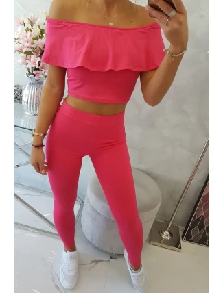 Sada s volánky malinová Sada s volánky malinová