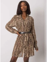 Šaty DHJ SK 13875 2.12P černá a béžová