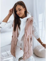 Dámská prošívaná vesta WELIA růžová FashionStreet TY3296