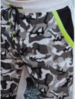 Pánské kamuflážní šedé tepláky FashionStreet UX4428