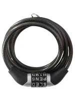 Spirálový zámek na kolo Dunlop, šifra 0,6x120 cm 1042695 Spirálový zámek na kolo Dunlop, šifra 0,6x120 cm 1042695